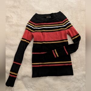 Fashion Nova Long Sleeve Striped Shirt